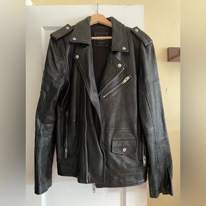 Beautiful men’s leather jacket from Zara.